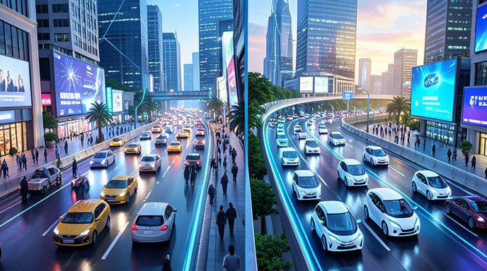 The Future of Robotaxis: Navigating Two Diverging Paths