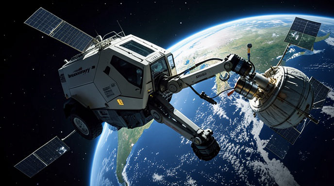 Northrop Grumman's Mission Robotic Vehicle Pioneers Satellite Life Extension With First Jet Pack Install