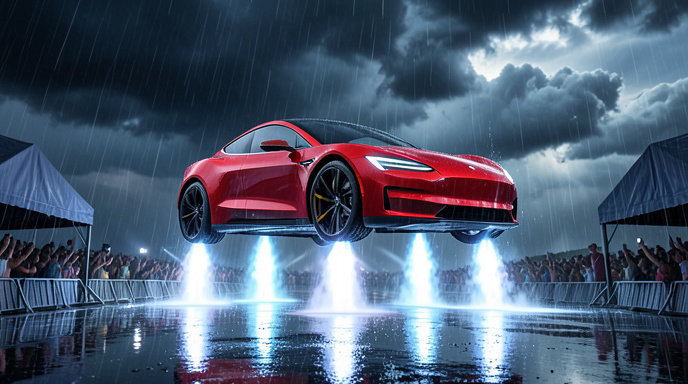 Tesla Roadster 2 Event Delayed Again as Flying Demo Needs Clear Weather