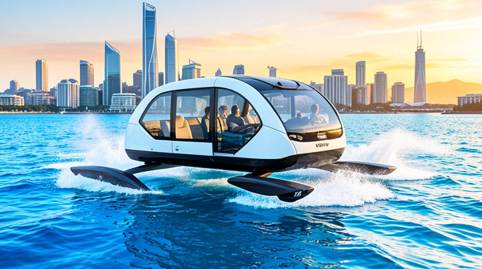Vessev Electric Hydrofoil Ferry That Almost Flies Could Redefine City Water Travel