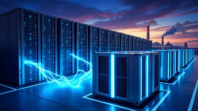 Batteries Beat Gas Turbines as Data Center Power Costs Soar